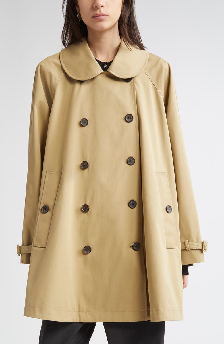 Sandy Liang Huxley Gabardine Trench Coat | Nordstrom