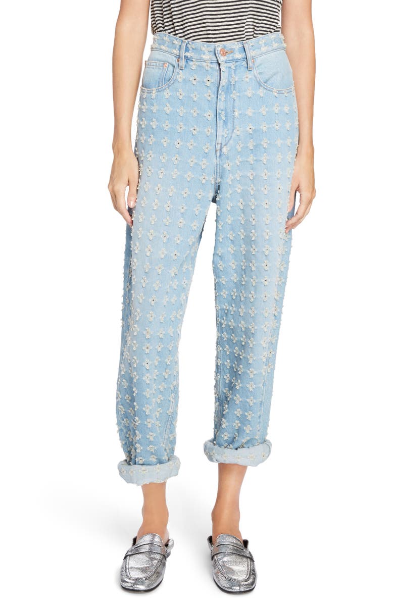 Isabel Marant Étoile Cory Cuffed Jeans, Main, color, 