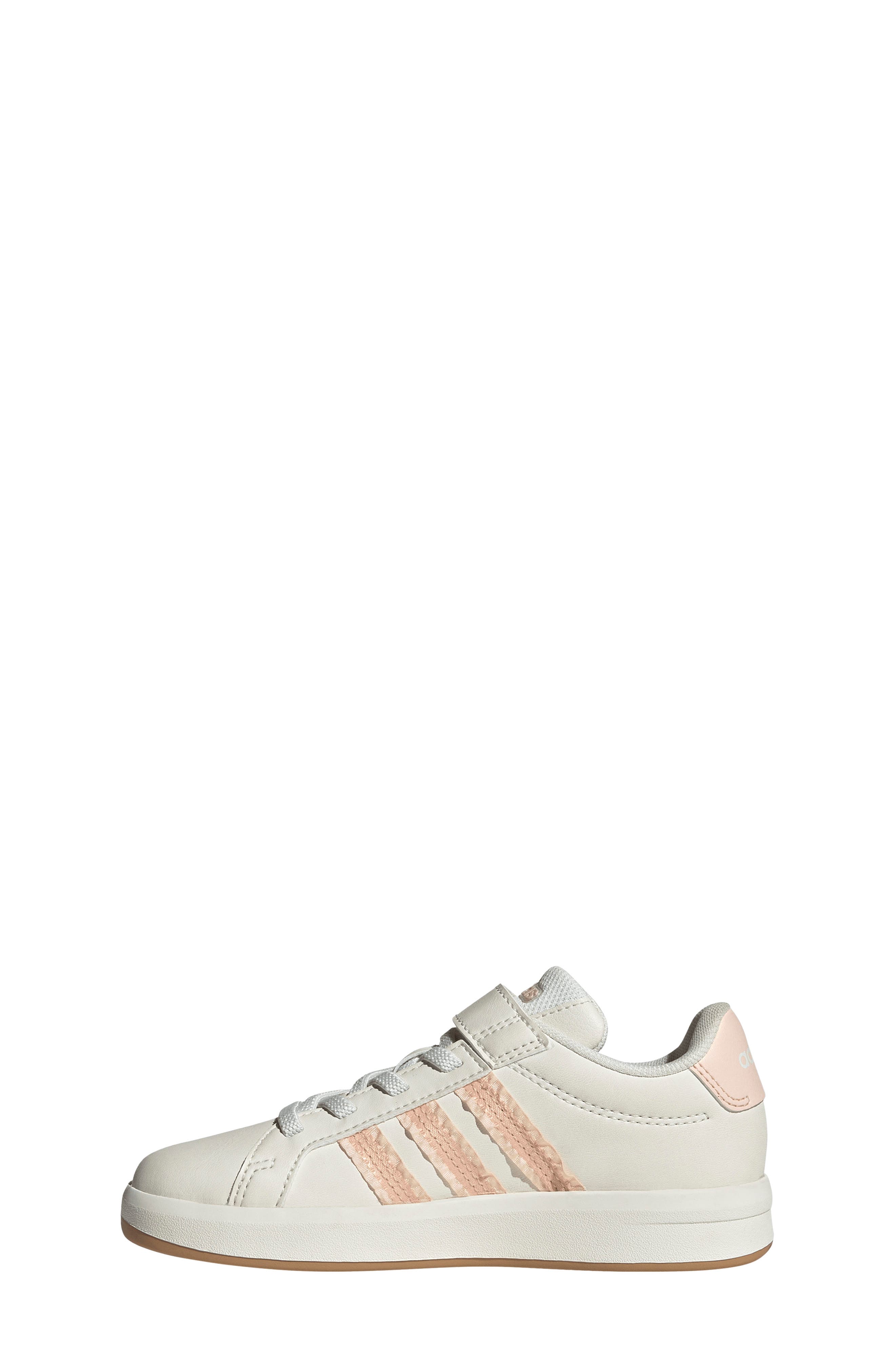 adidas Kids' Grand Court 3.0 Sneaker, Alternate, color, Core White/ Blush Pink/ Gum 3