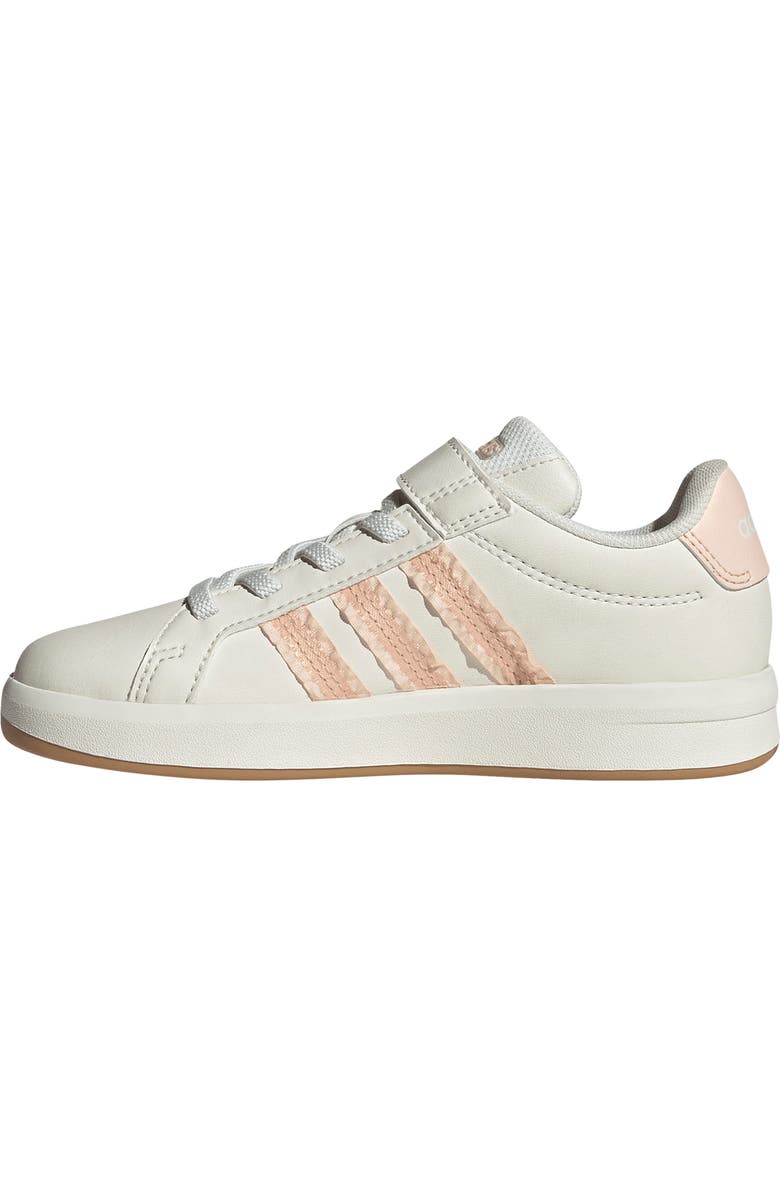 adidas Kids' Grand Court 3.0 Sneaker, Alternate, color, Core White/ Blush Pink/ Gum 3