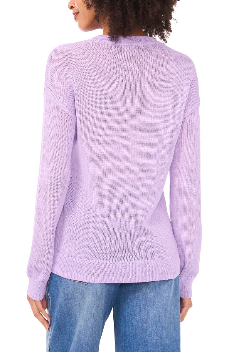 Vince Camuto Crewneck Sweater, Alternate, color, Mystic Purple