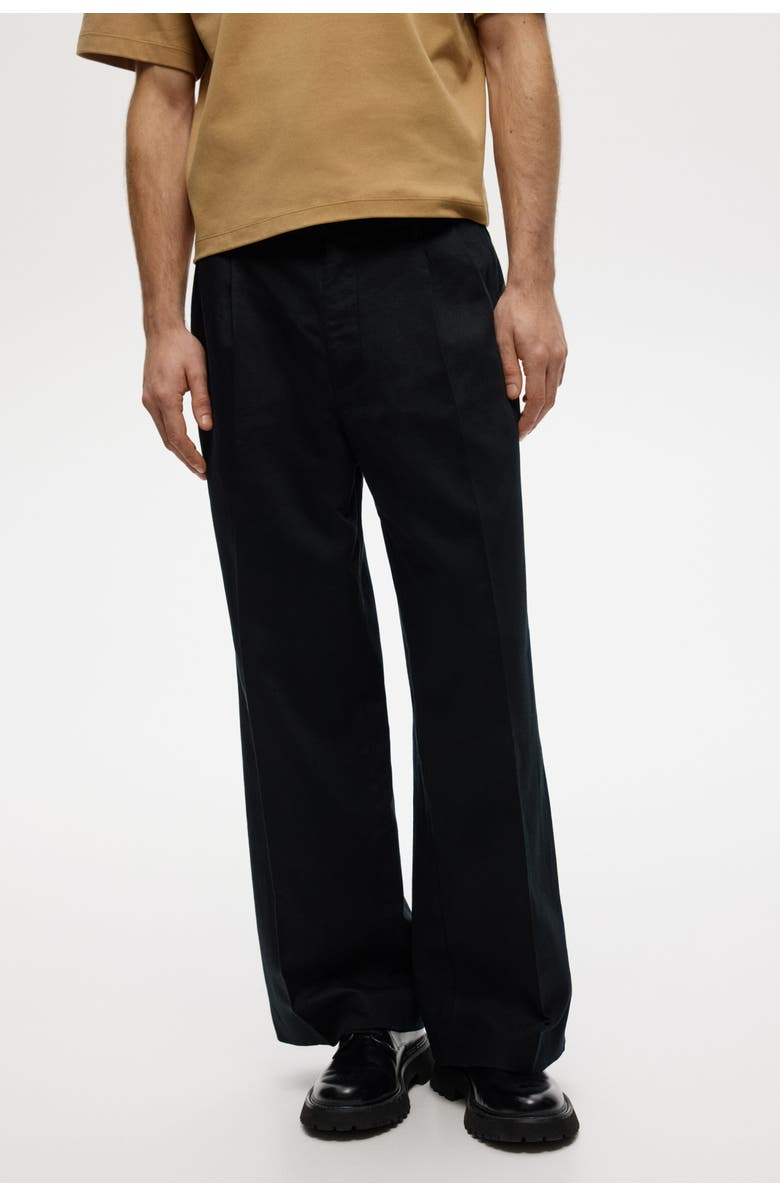 H&M Loose-fit linen-blend pants, Alternate, color, 