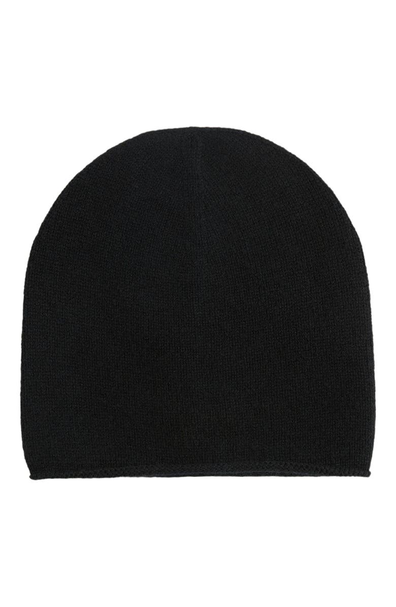 Gobi Cashmere $99 Cashmere Hat & Sweater Set, Alternate, color, Black