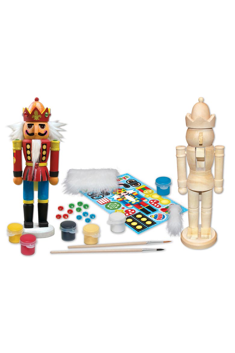 Nutcracker Prince Wood Craft Kit, Alternate, color, Multicolor