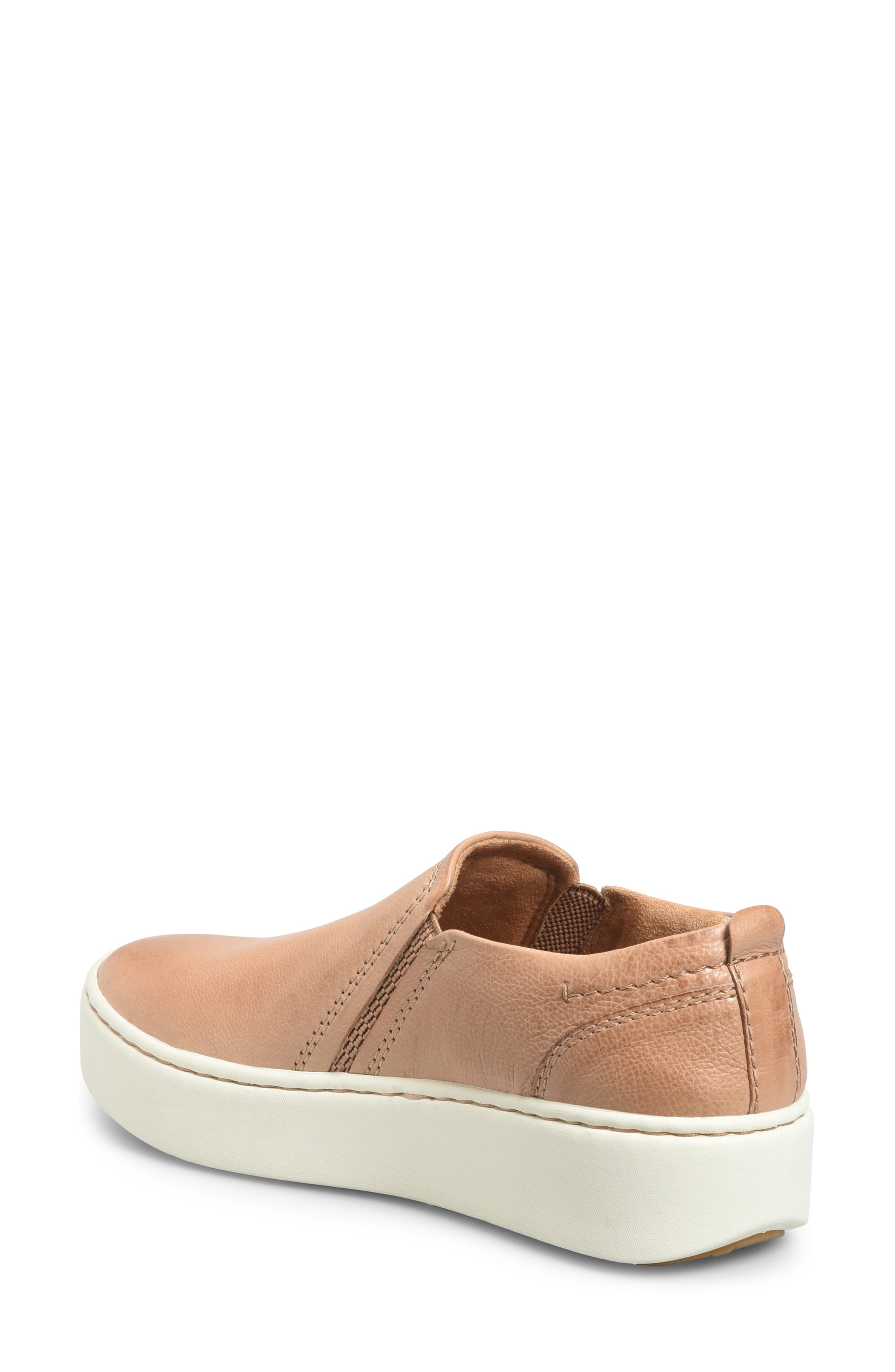 Mira Platform Sneaker, Alternate, color, NATURAL LEATHER