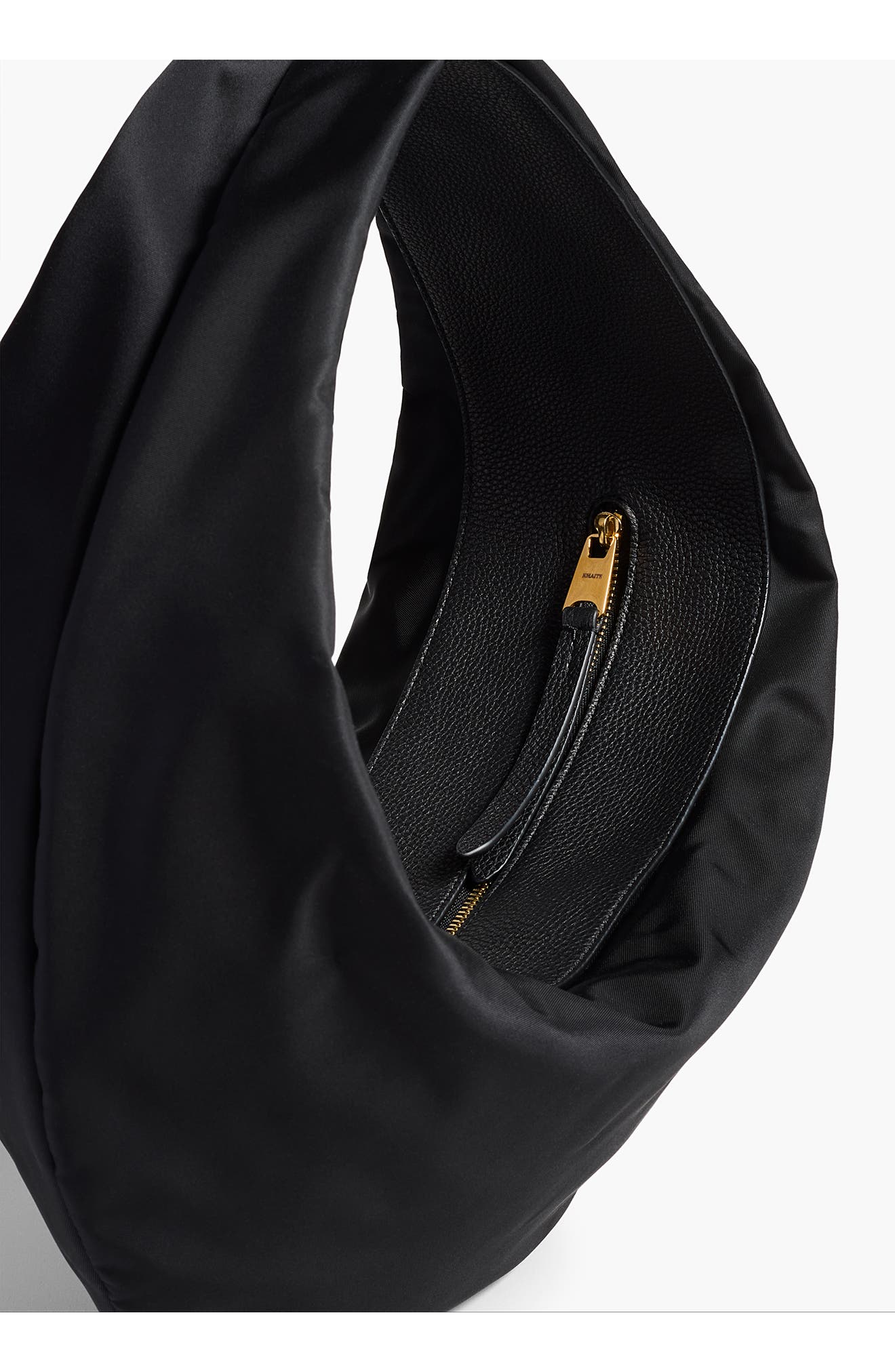 Khaite Medium Olivia Sport Hobo Bag, Alternate, color, Black