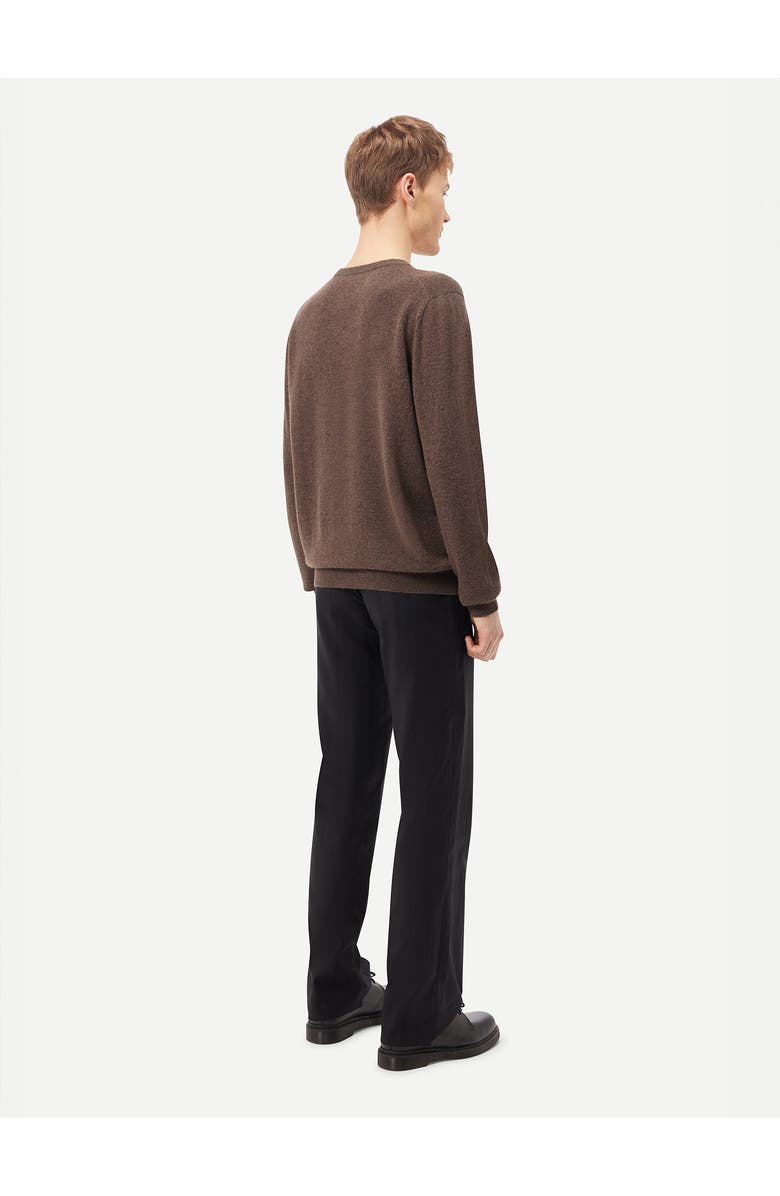 GOBI Mongolian Cashmere Essential V-Neck Cashmere Sweater, Alternate, color, Cocoa