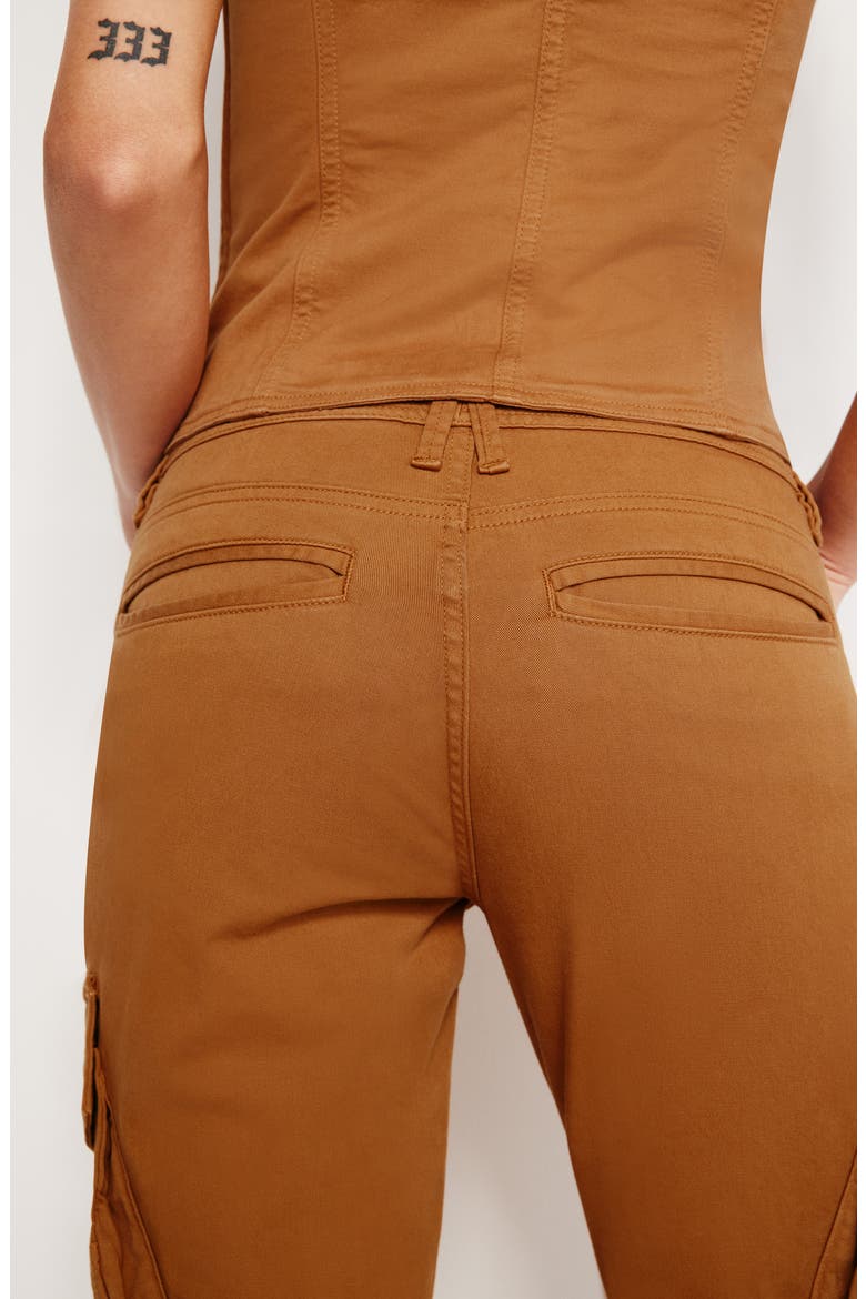 Skinny Twill Cargo Pants, Alternate, color, CANYON003