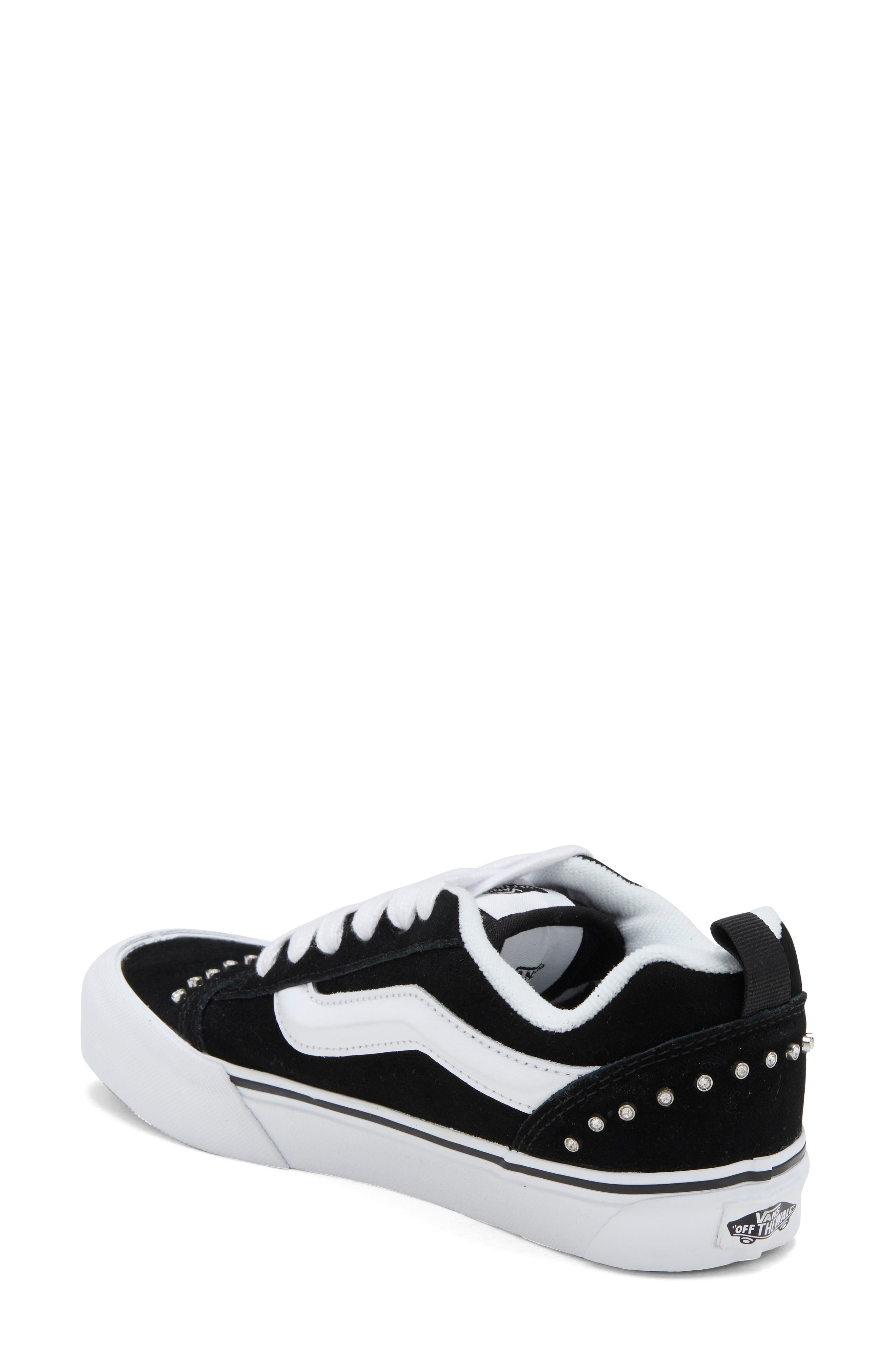 Knu Skool Rhinestone Sneaker, Alternate, color, BLACK/WHITE