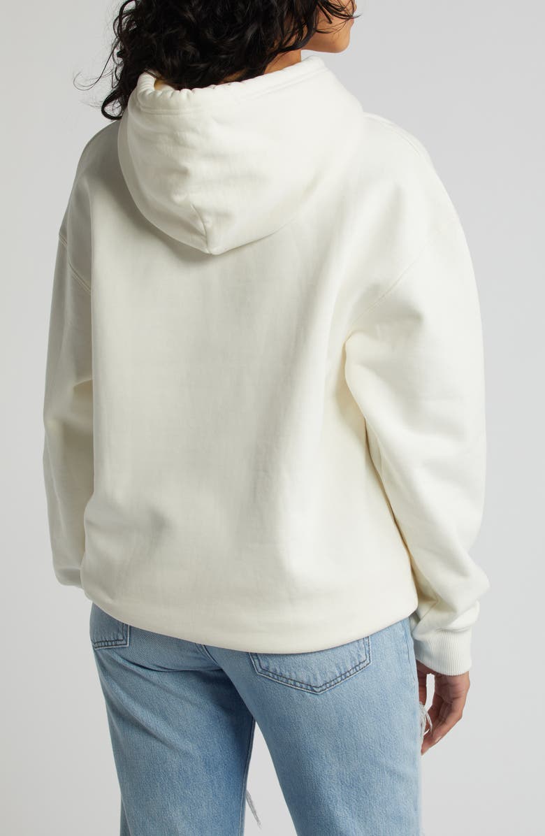 HOUSE OF CB Oversize Cotton Hoodie, Alternate, color, Off-White
