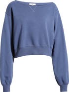 BP. Fleece Detail Off the Shoulder Sweatshirt