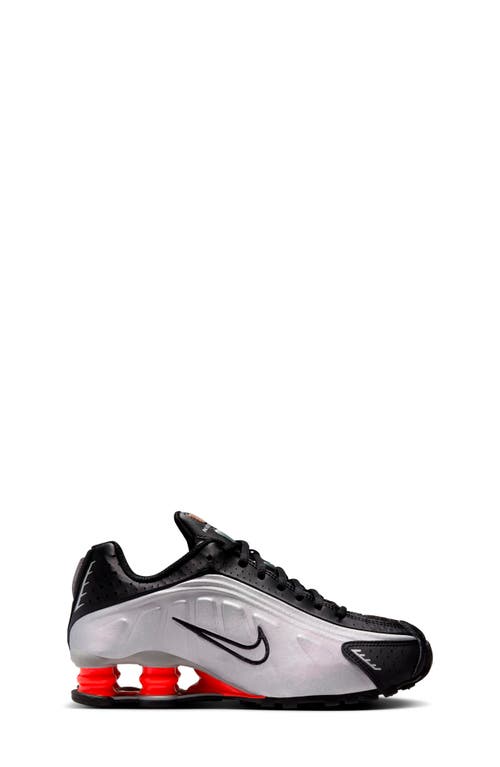 Nike Boys Shox R4 In Silver/metallic Silver/black