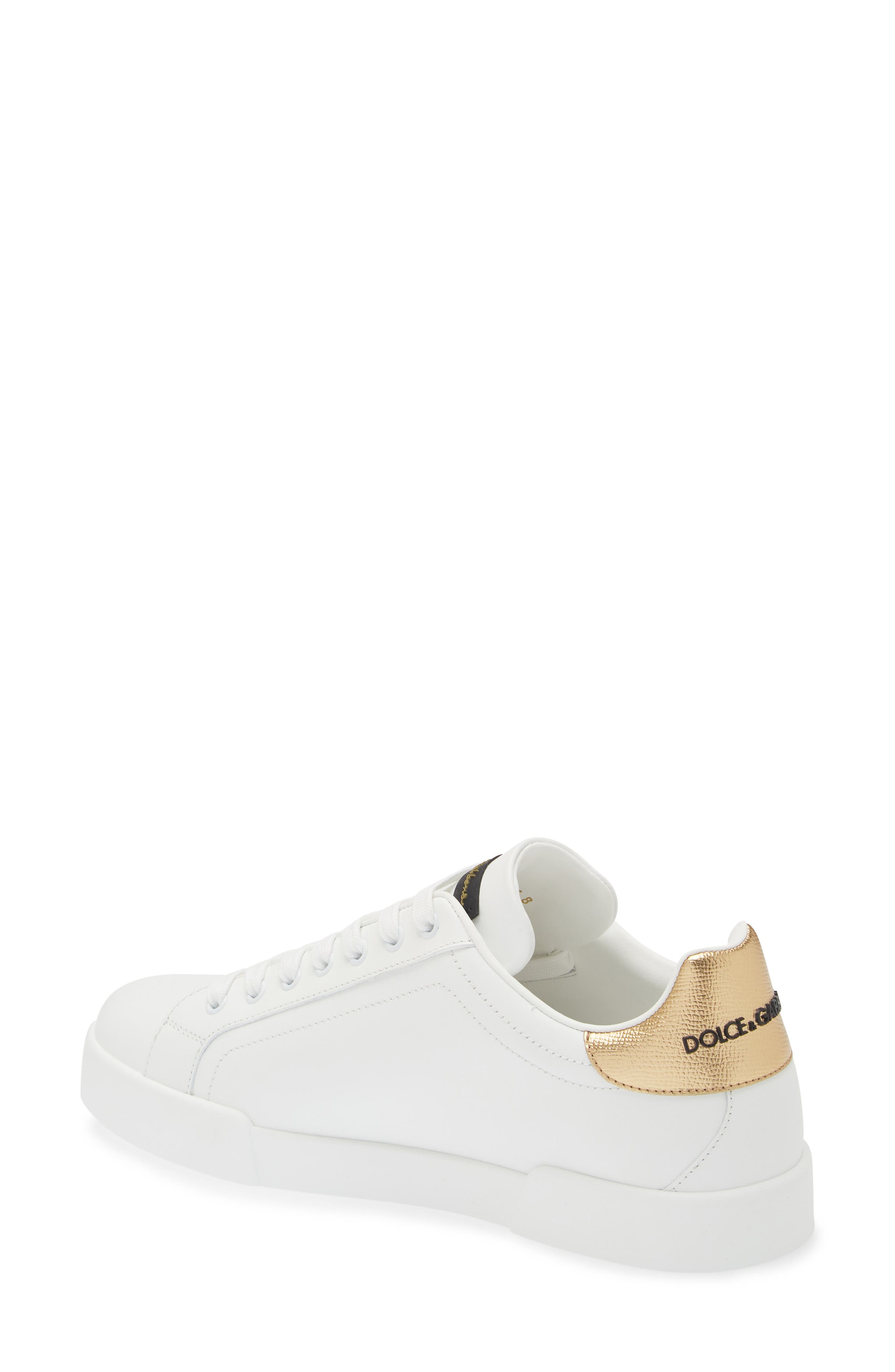 Dolce&Gabbana Portofino Crest Sneaker, Alternate, color, White