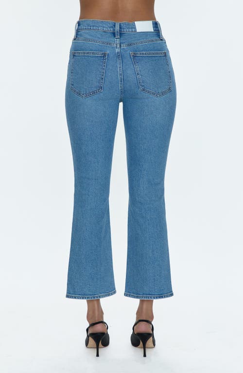 Pistola Ally Raw Step Hem High Waist Crop Bootcut Jeans In Derby