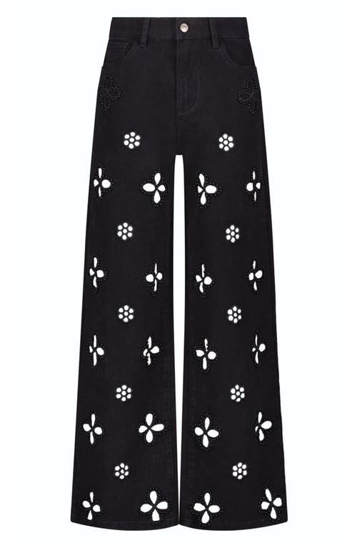 The Noli Shop Kaia Pearl High Rise Jean In Black