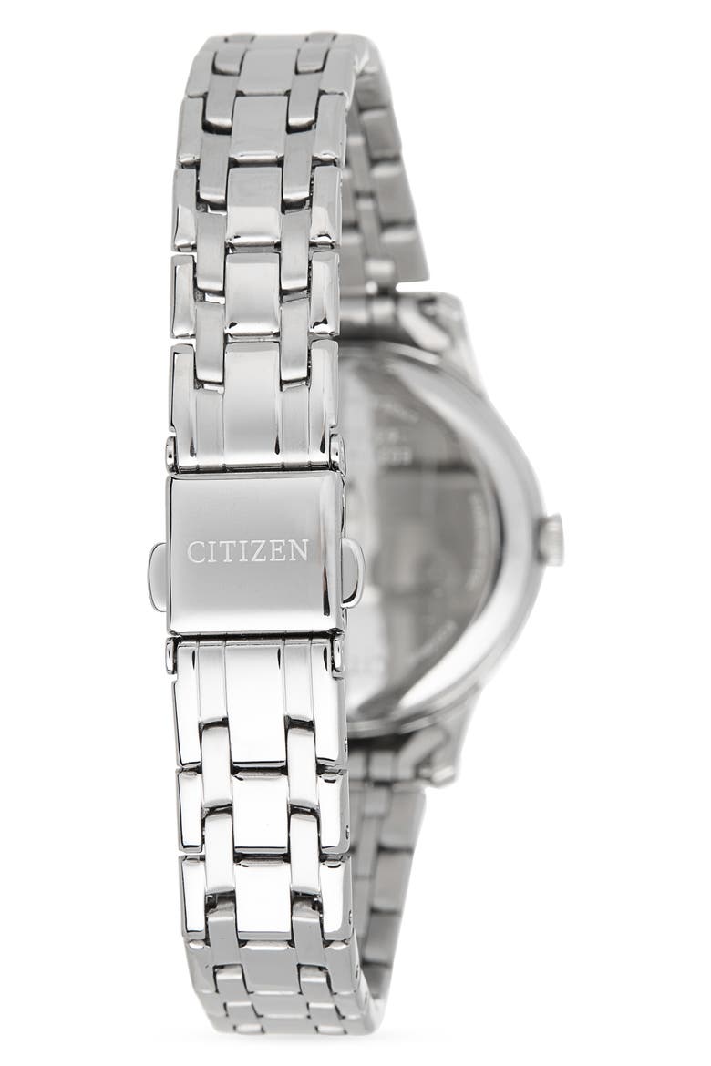 Eco-Drive Bracelet Watch, 31mm, Alternate, color, SILVER