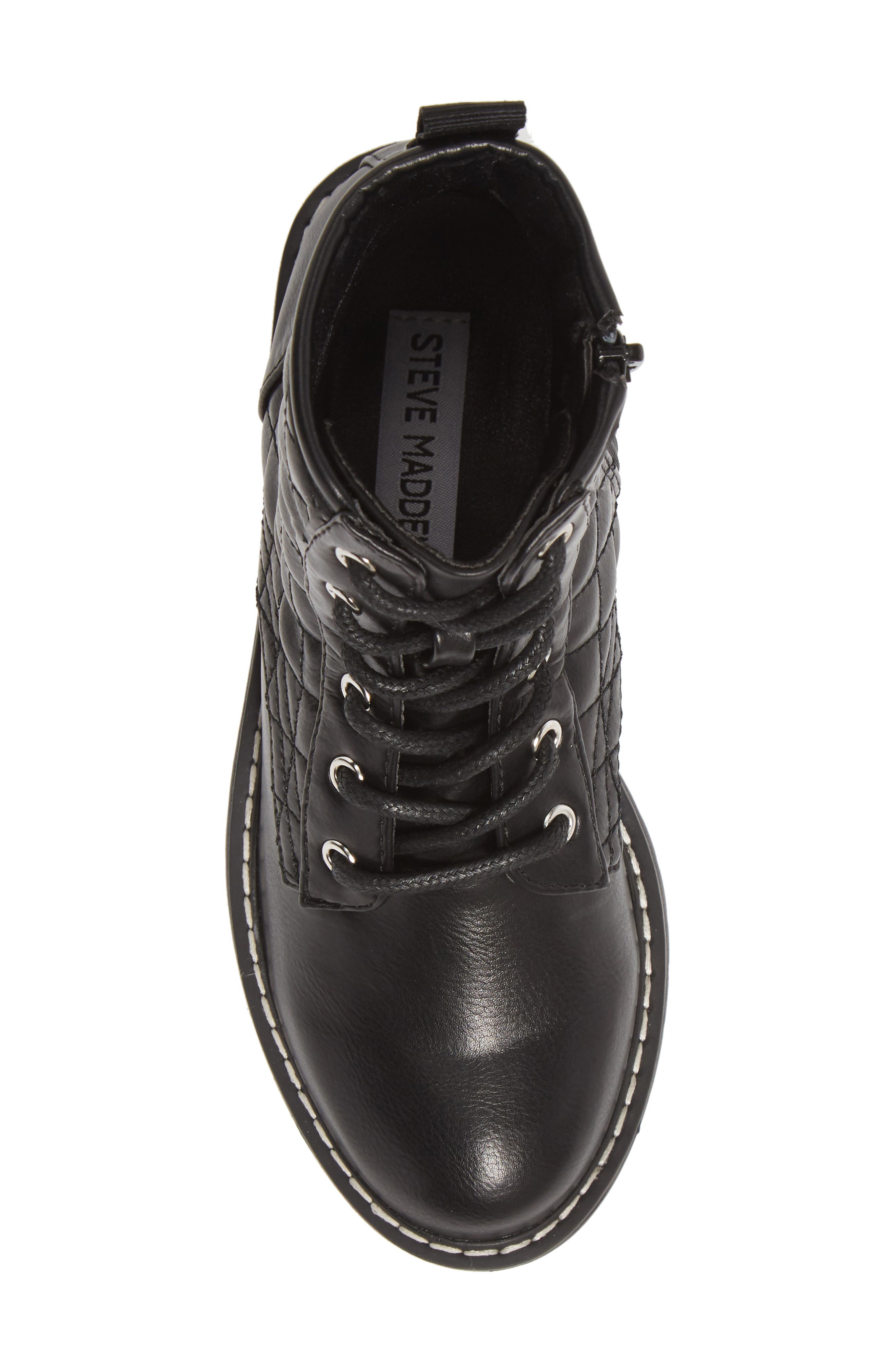 Kids' Bettyy Lace-Up Boot, Alternate, color, BLACK