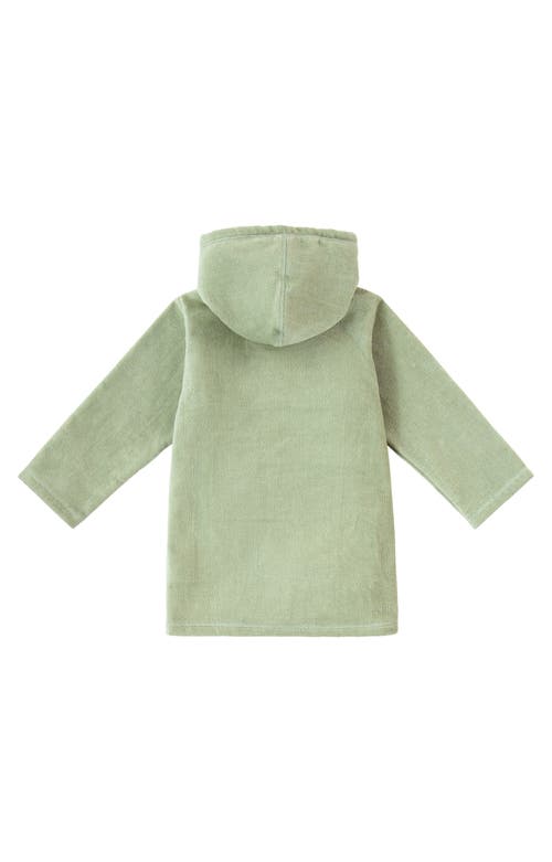 Uv Skinz Hooded Terry Beach Cover-up In Green