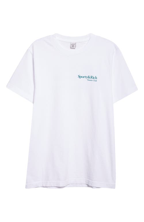 Sporty And Rich Sporty & Rich Gender Inclusive Play Tennis Graphic T-shirt In White