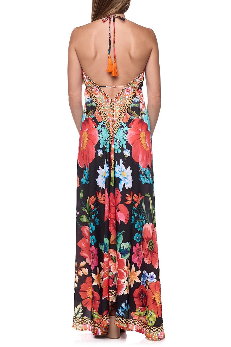 Cover-Up Halter Dress, Alternate, color, BLACK