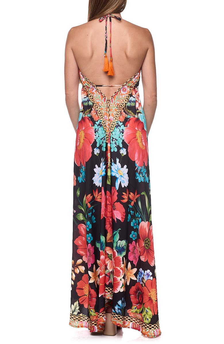 RANEES Cover-Up Halter Dress, Alternate, color, Black