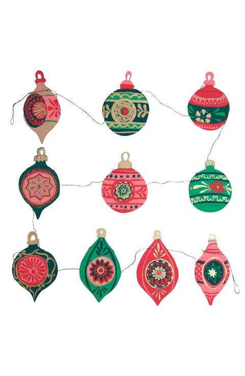Paper Baubles Sewn Garland