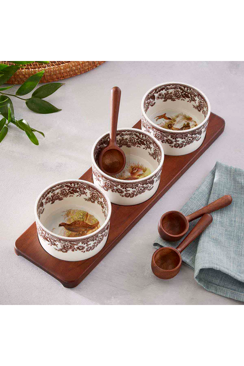 Woodland 7 Piece Condiment Set, Alternate, color, Brown