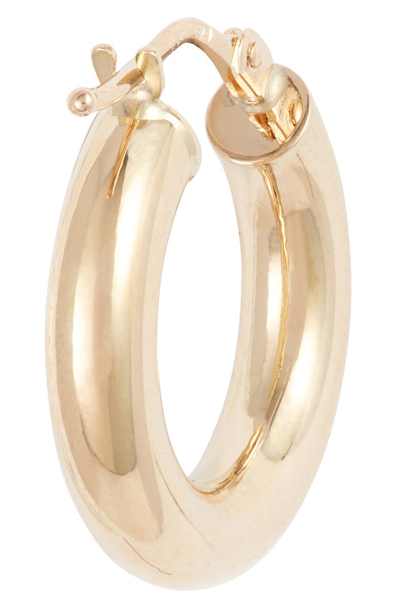 Bony Levy Essentials 14K Gold Smooth Hoop Earrings, Alternate, color, 14Ky