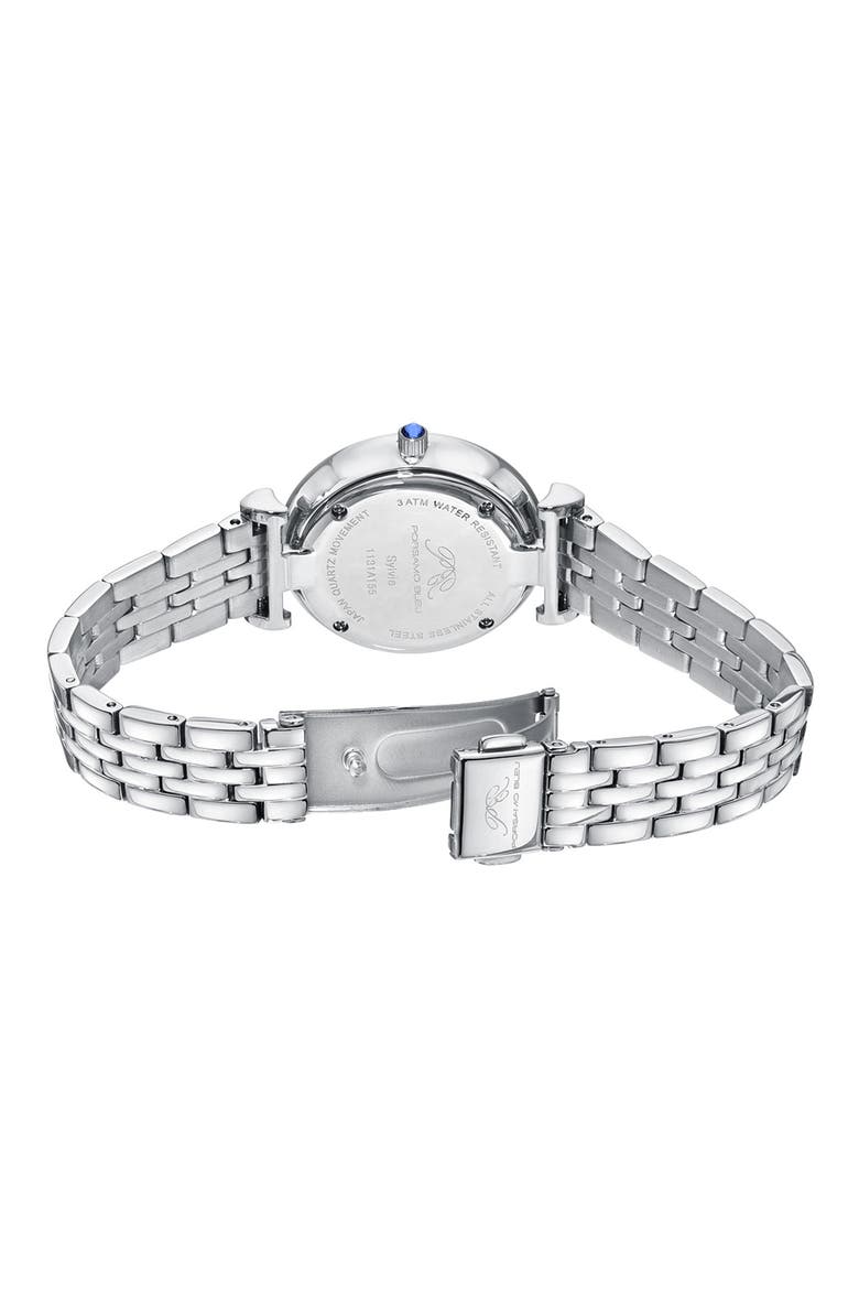 Sylvie Abalone Dial Bracelet Watch, 32mm, Alternate, color, SILVER