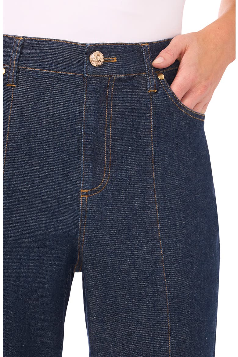 Seamed High Waist Flare Jeans, Alternate, color, INDIGO NIGHT