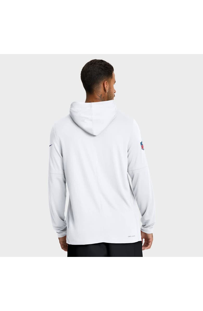 Nike Men's Nike White Minnesota Vikings Sideline Pure Fury Performance Long Sleeve Hoodie T-Shirt, Alternate, color, White