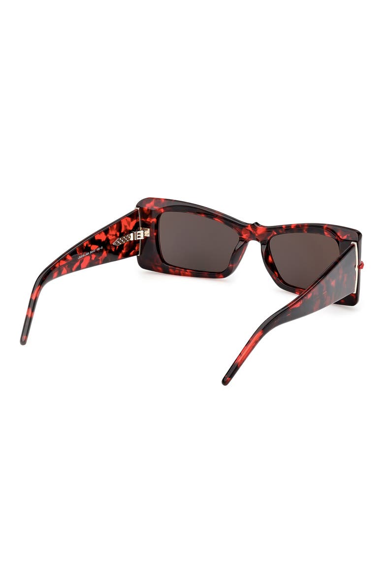 54mm Butterfly Sunglasses, Alternate, color, RED HAVANA / GOLD / ZEISS