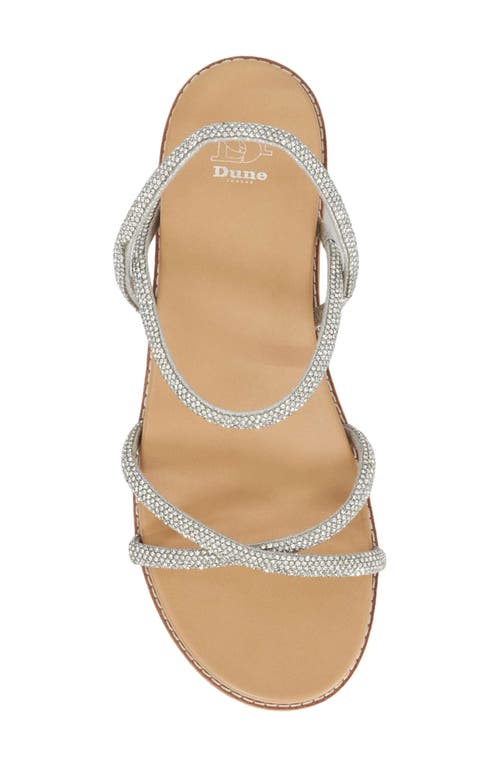 Dune London Levia Slingback Platform Sandal In Silver