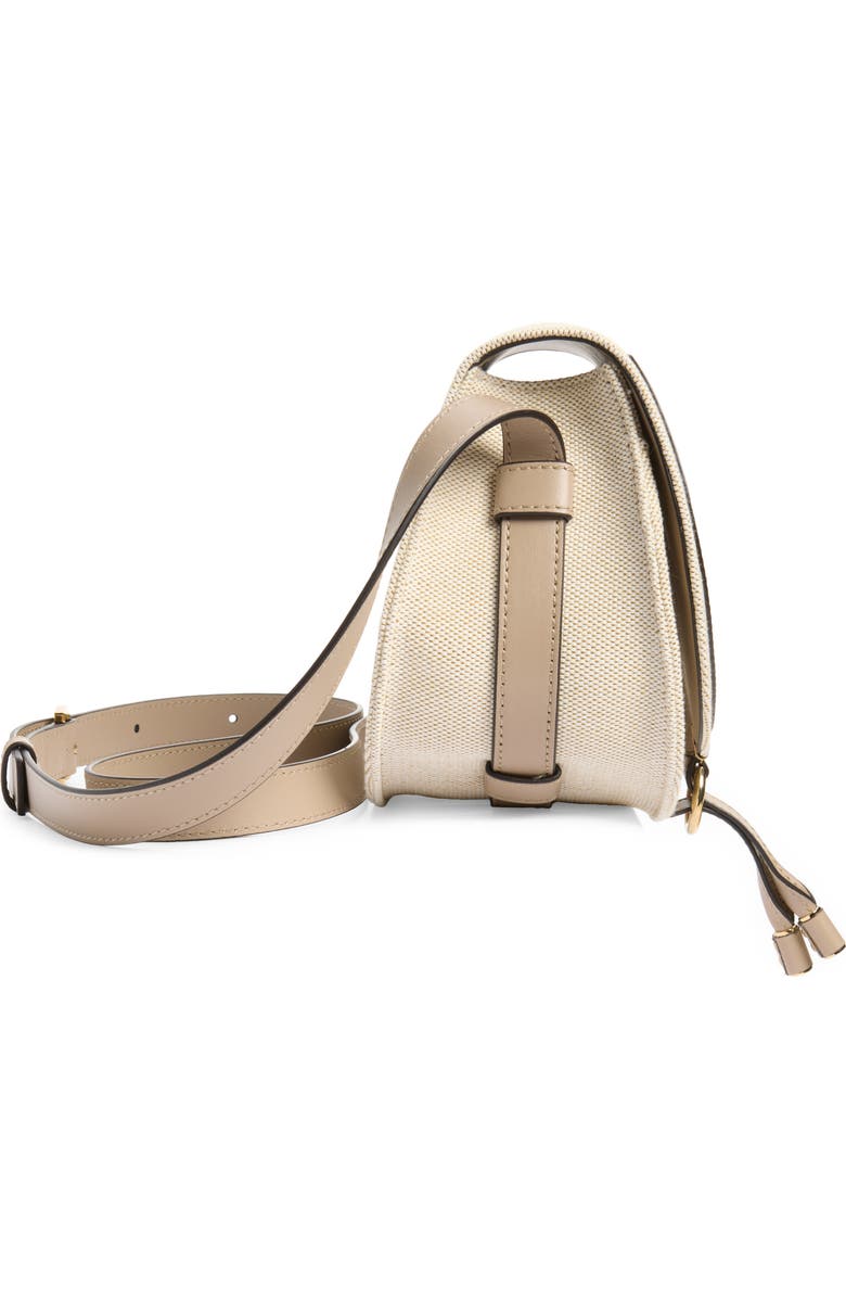 Chloé Small Marcie Canvas Saddle Bag, Alternate, color, Boyish Brown