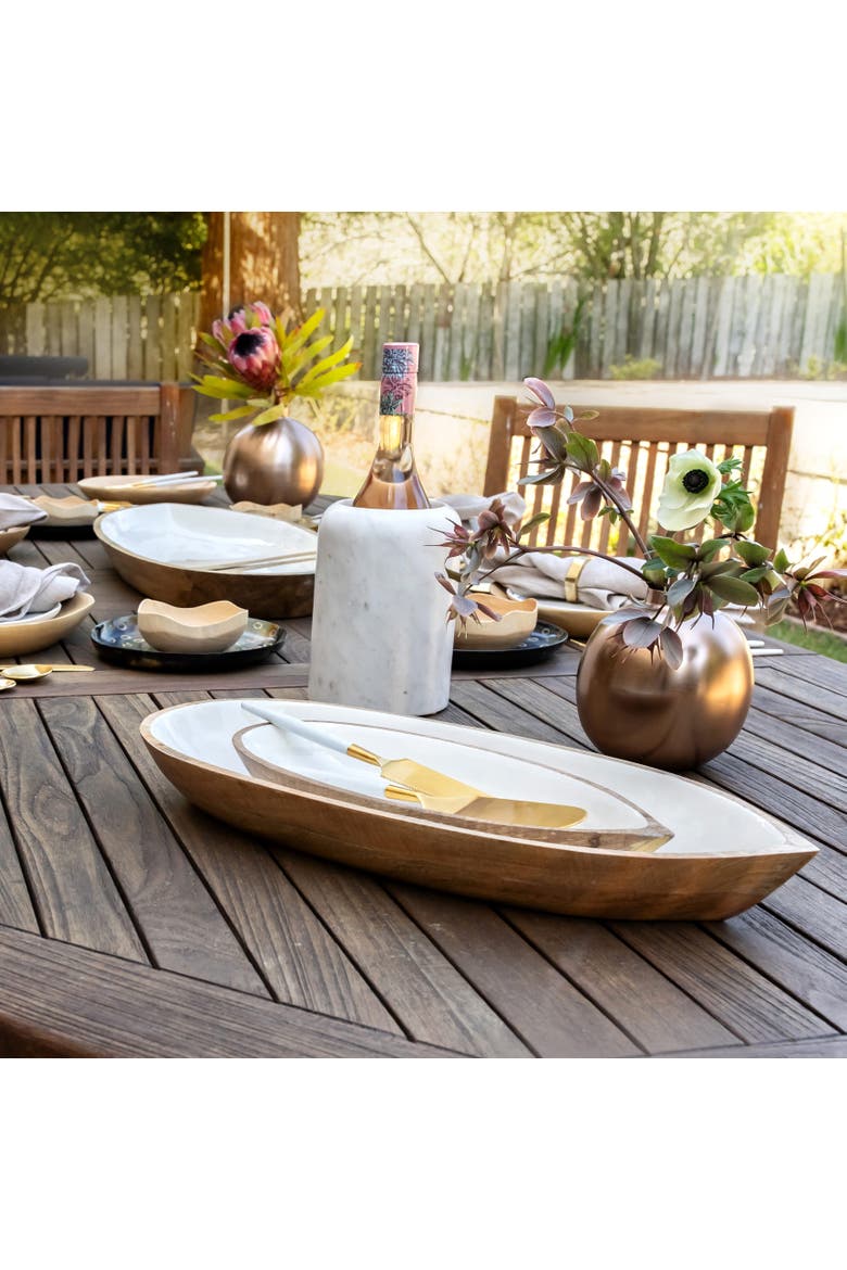 Madras Oval Oversized Dish, Alternate, color, Natural
