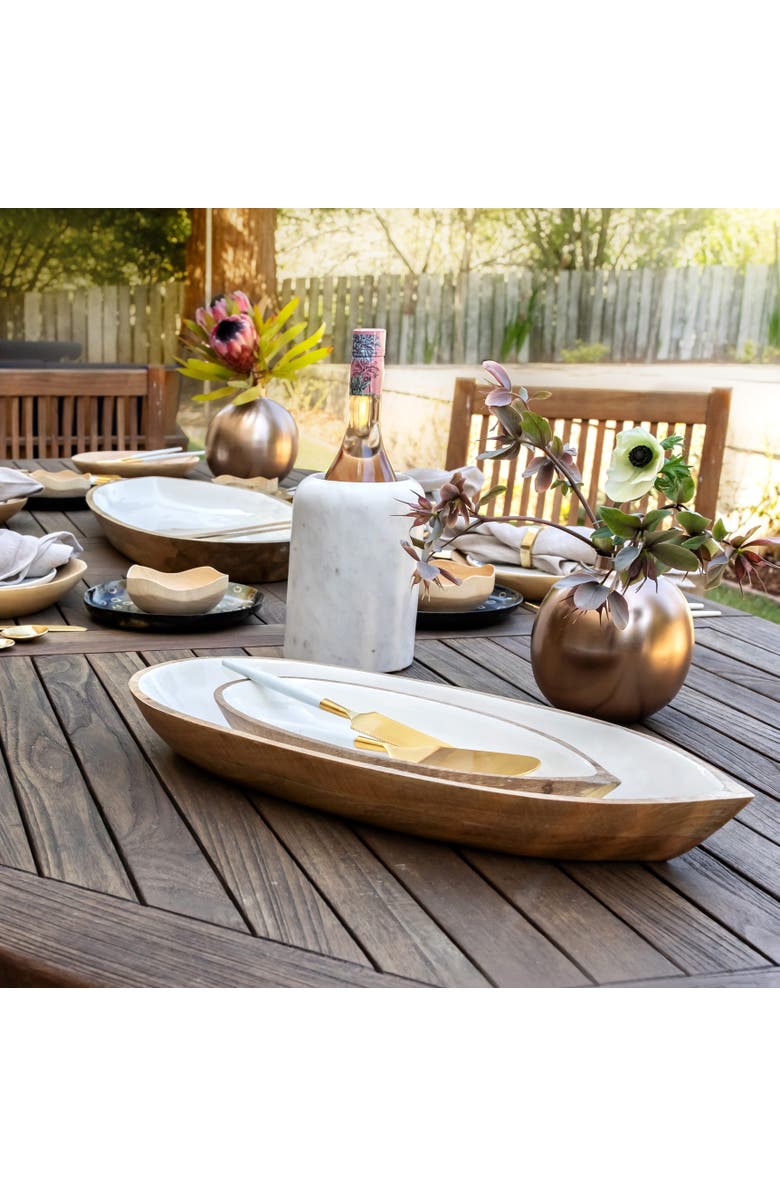 Be Home Madras Oval Oversized Dish, Alternate, color, Natural