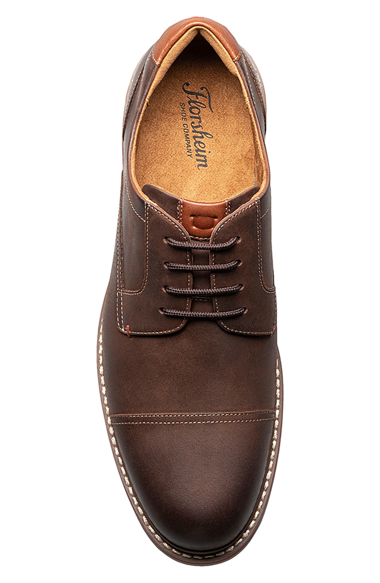 Norwalk Cap Toe Derby, Alternate, color, BROWN CH