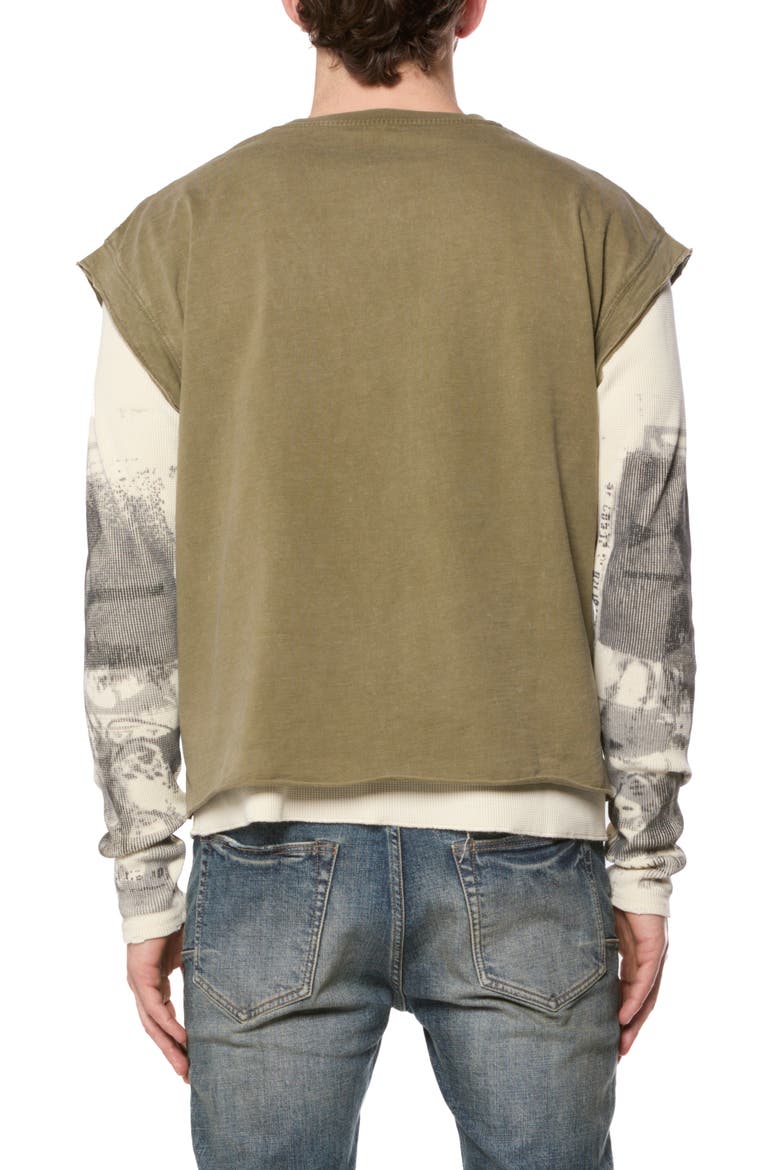 Two-Layer Long Sleeve Graphic T-Shirt, Alternate, color, GREEN