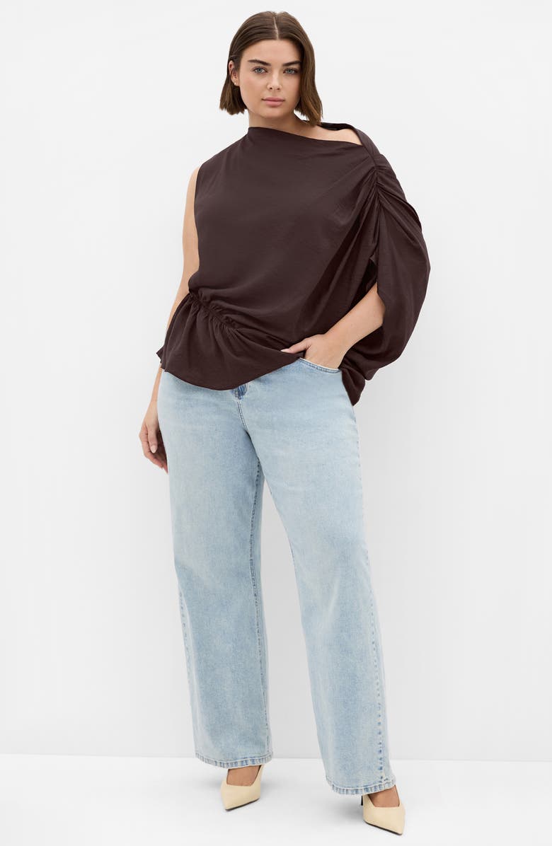 City Chic Ariel Asymmetric Shirt, Alternate, color, 