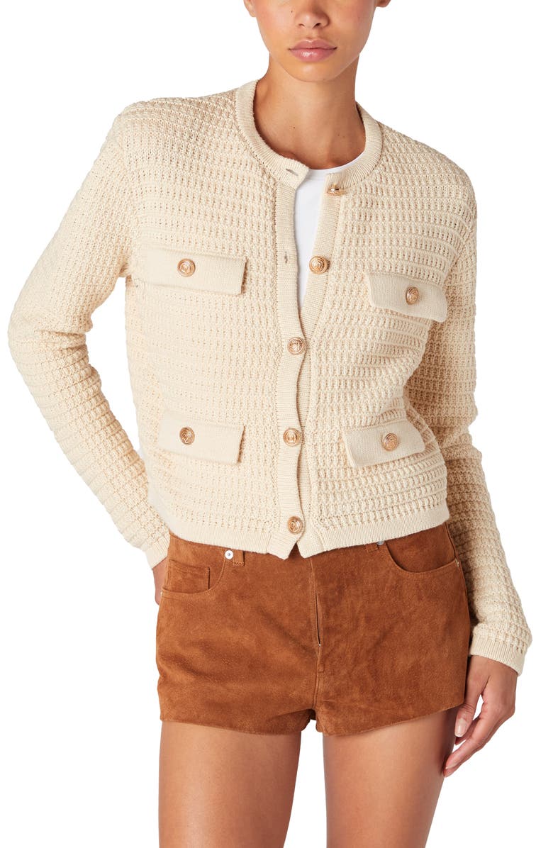 BLANKNYC Crop Sweater Jacket, Alternate, color, 