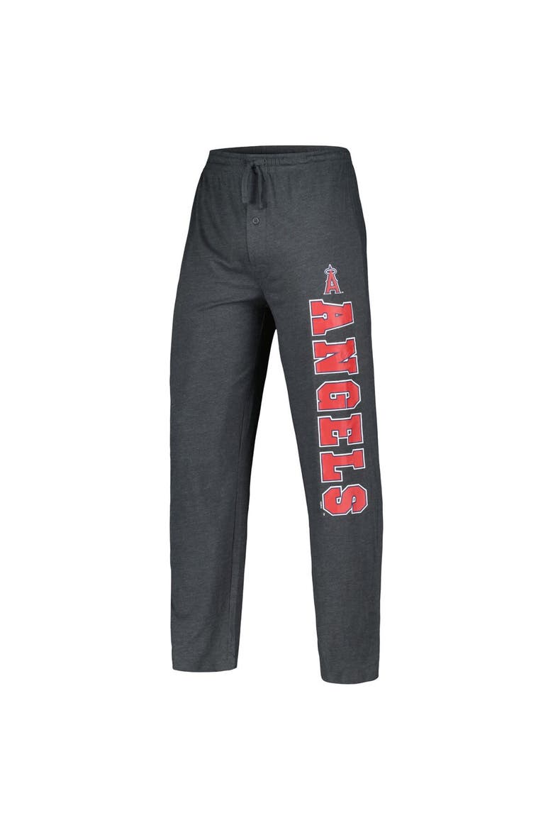Men's Concepts Sport Charcoal/Red Los Angeles Angels Meter T-Shirt & Pants Sleep Set, Alternate, color, Charcoal