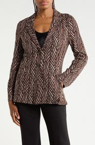 Diane von Furstenberg Ophelia Tiger Print Blazer