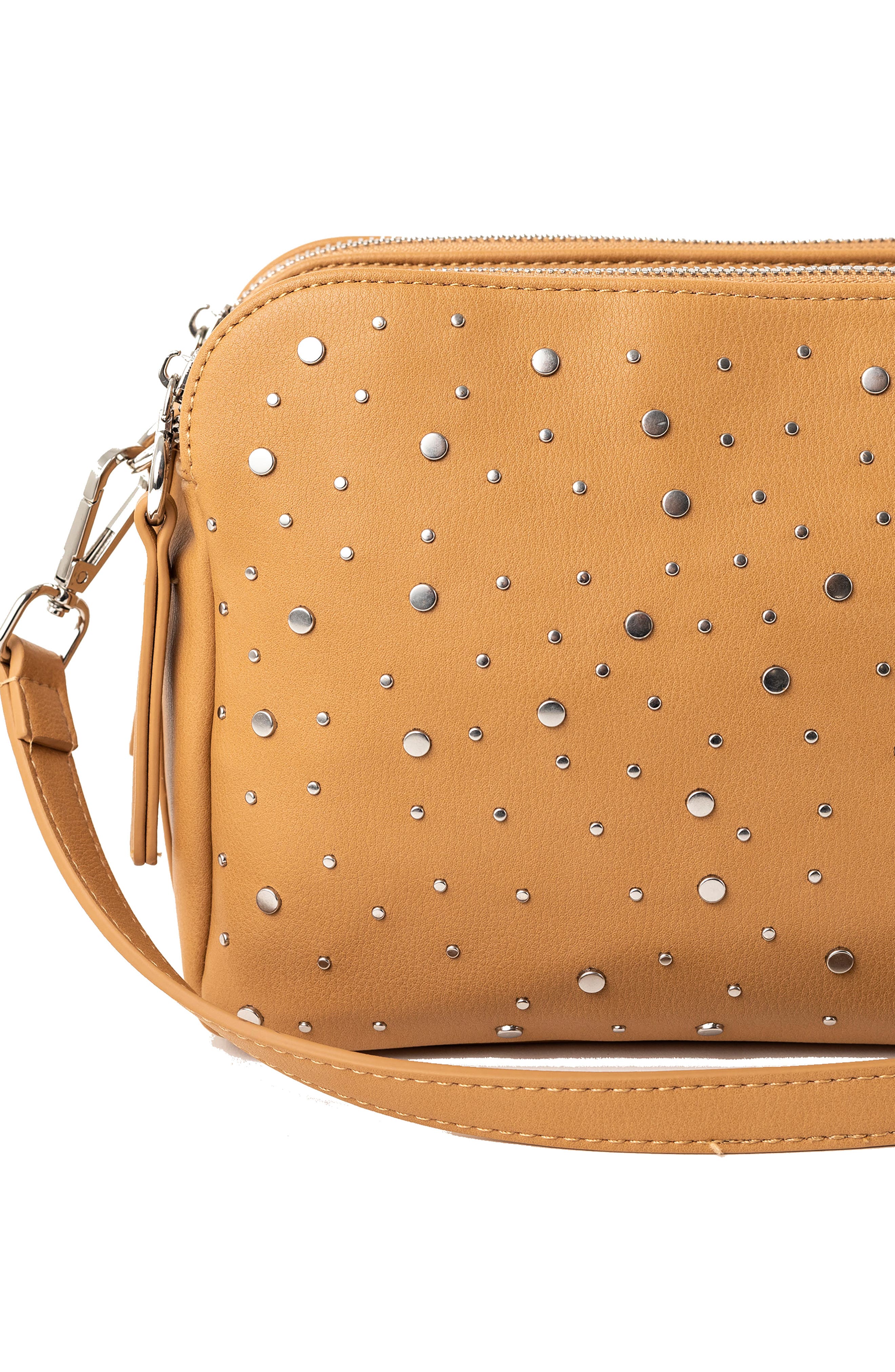 Urban Originals Galaxy Faux Leather Crossbody Bag, Alternate, color, Taupe