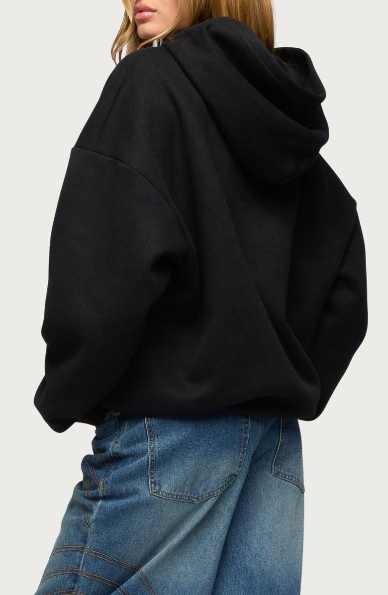 EDIKTED Camo Cutie Oversize Hoodie, Alternate, color, 