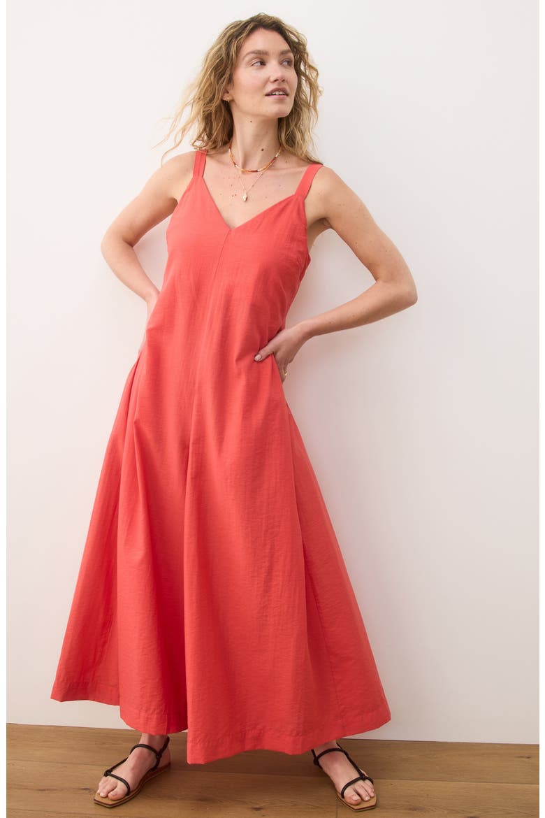 Cari V-Neck Wide Leg Jumpsuit, Alternate, color, HIBISCUS