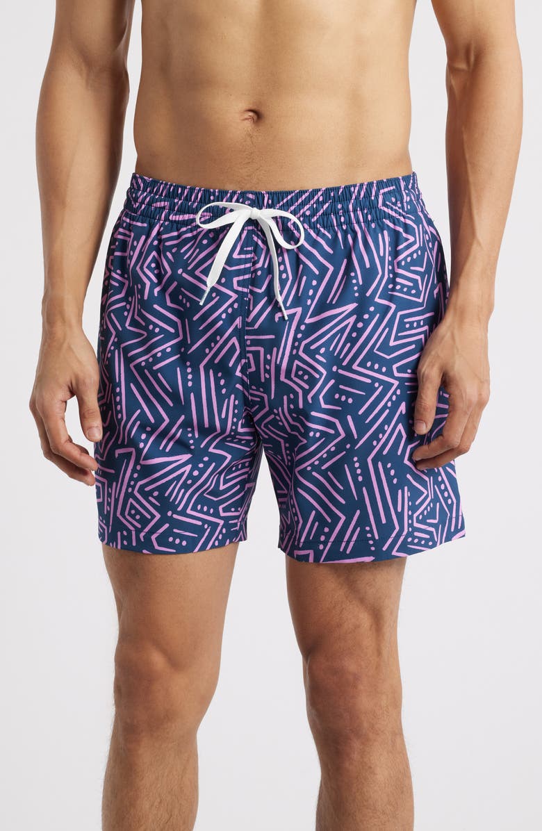 Chubbies The Dark Marzipans 5.5-Inch Swim Trunks, Main, color, Navy