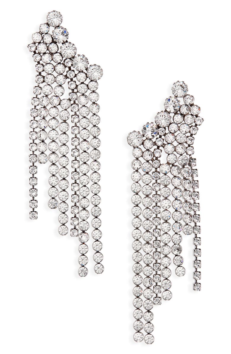 Isabel Marant A Wild Shore Crystal Chain Drop Earrings, Main, color, 