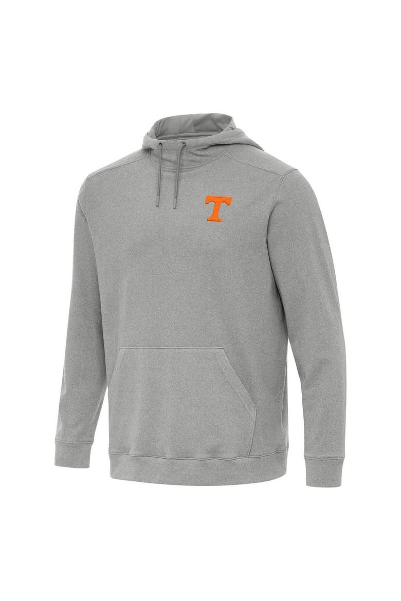 Men's Antigua Heather Gray Tennessee Volunteers Cloud Pullover Hoodie, Alternate, color, Heather Gray