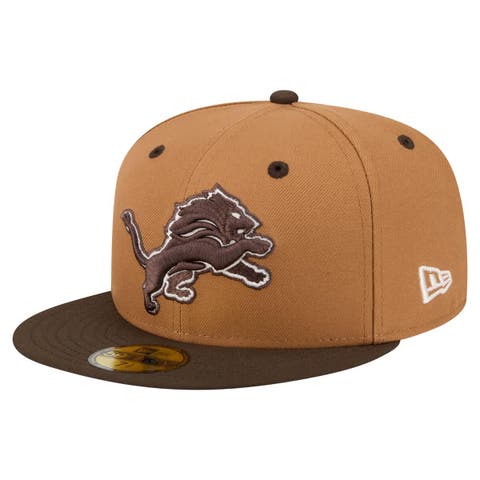 Men's New Era  Light Brown/Dark Brown Detroit Lions Two-Tone Walnut 59FIFTY Fitted Hat