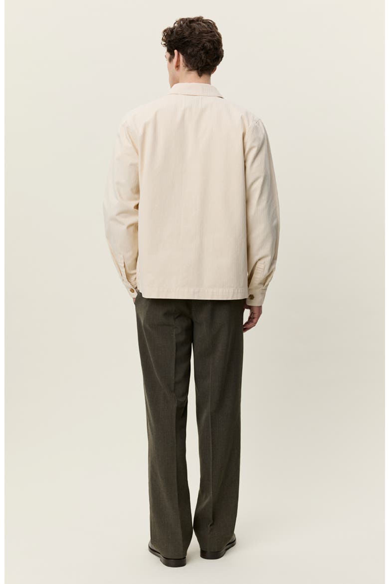 Herringbone Cotton Overshirt, Alternate, color, IVORY